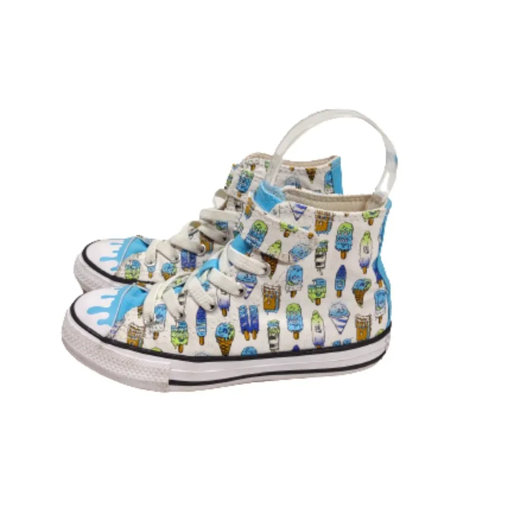Converse All Star Frozen Treats CTA Ice Cream High Tops Girl's Size 13 Canvas